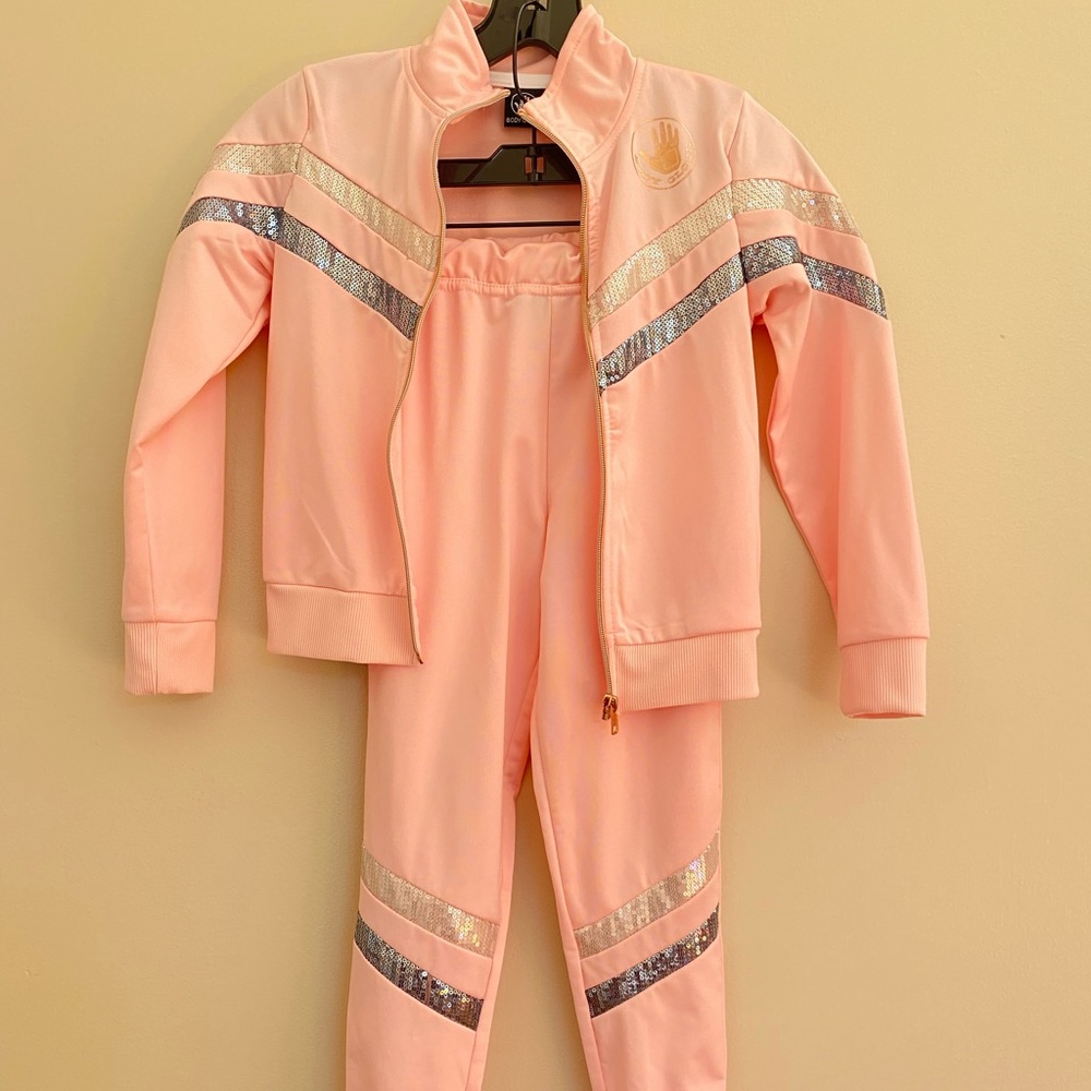Body glove girl’s 2 piece set pink top and pants size 6 toddler